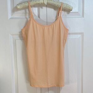 2 for $25 - Shelf Bra Cami, Old Navy, Soft Peach Camisole Top, Cotton Spandex, M